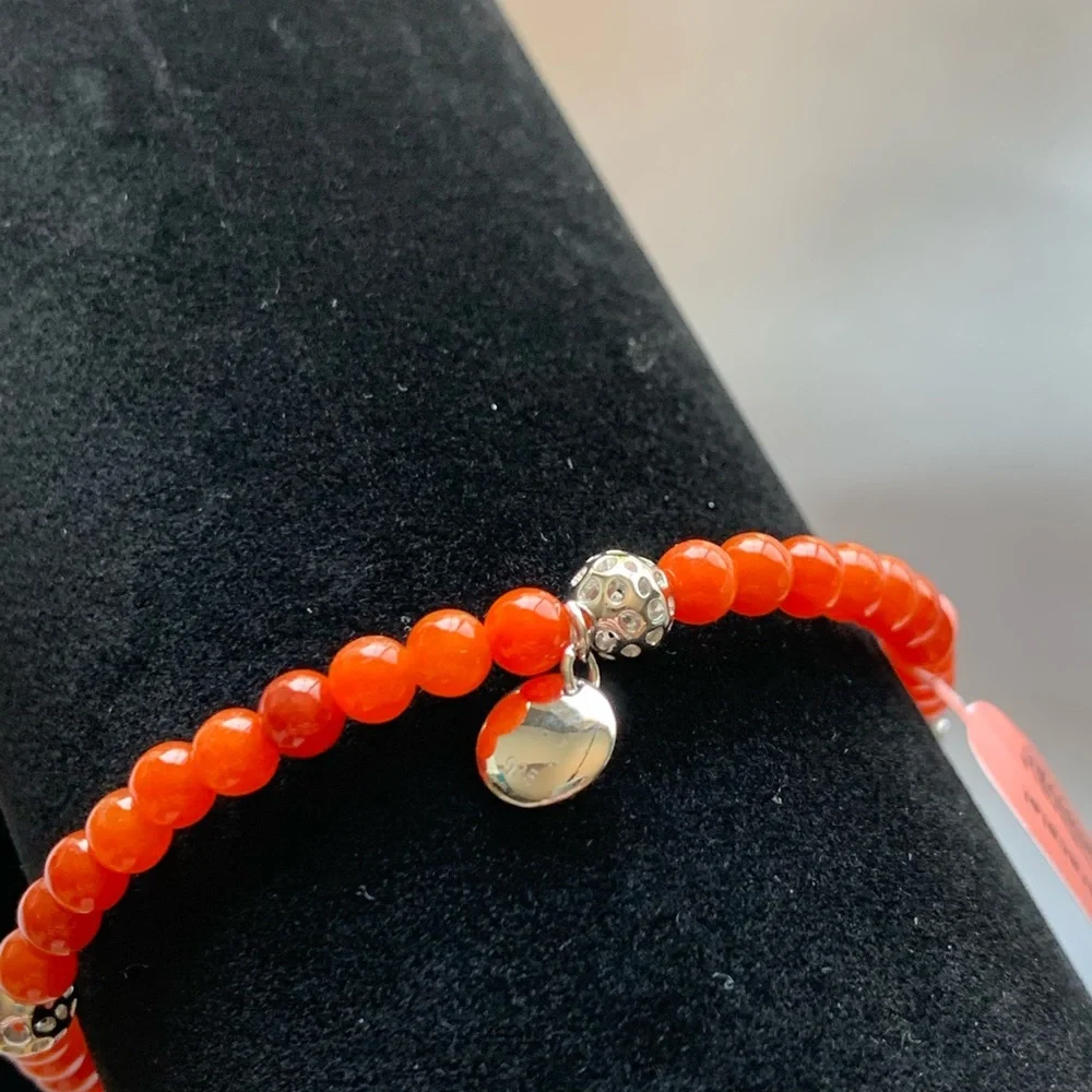 Red Jade Bead Bracelet